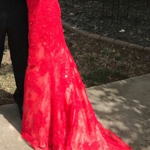 Red prom dress